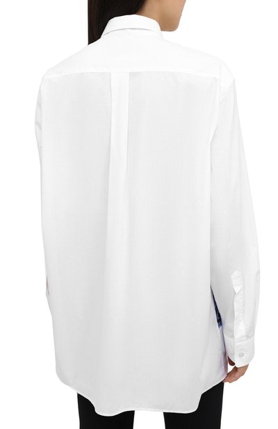 Хлопковая рубашка STELLA MCCARTNEY синего цвета по цене 64800 руб., арт. 601943/SPN09, фото 4 Хлопковая рубашка STELLA MCCARTNEY, арт. 601943/SPN09, фото 4