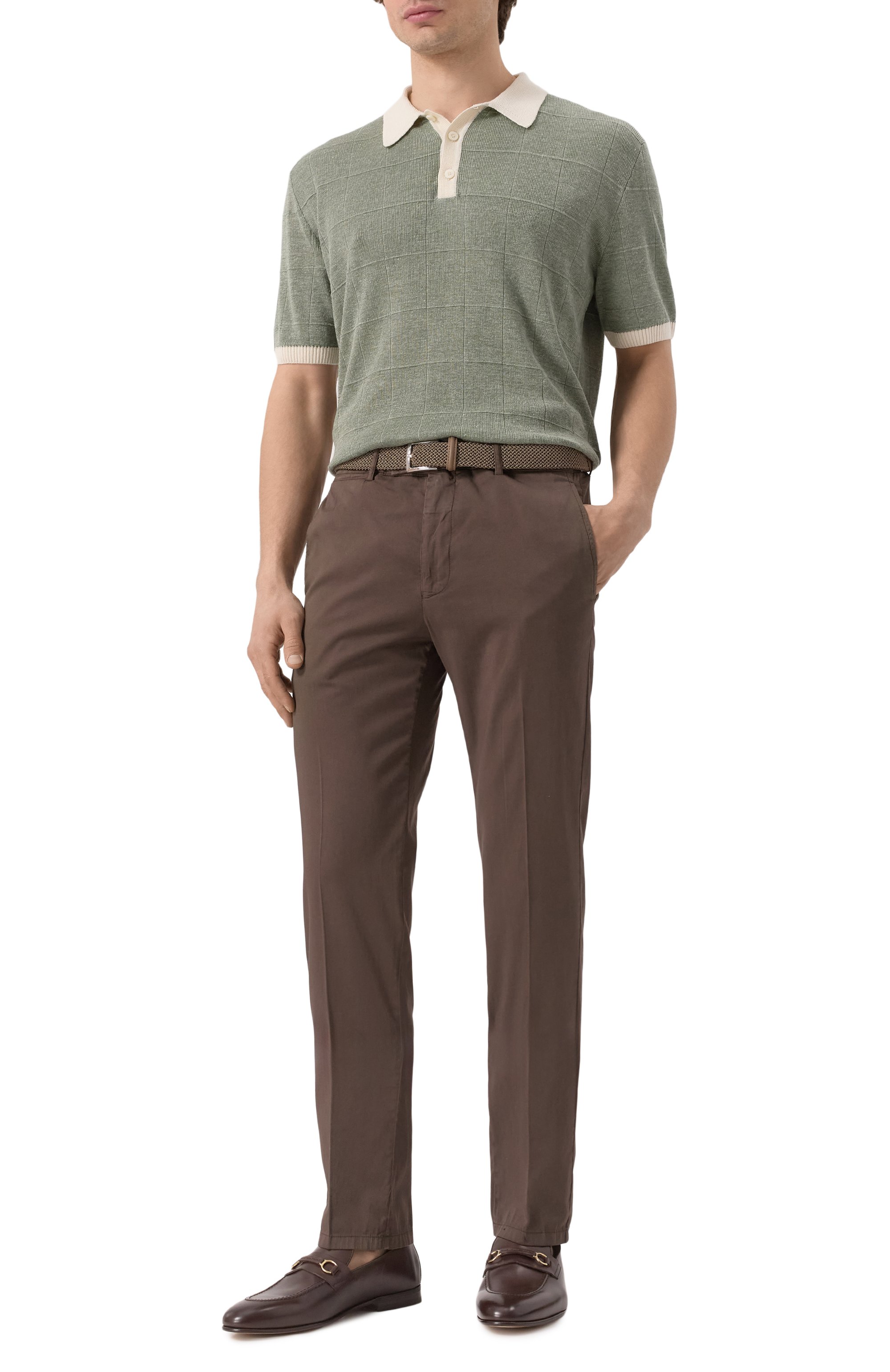 Поло изо льна и шелка CANALI, арт. C1084/MK02269, фото 2