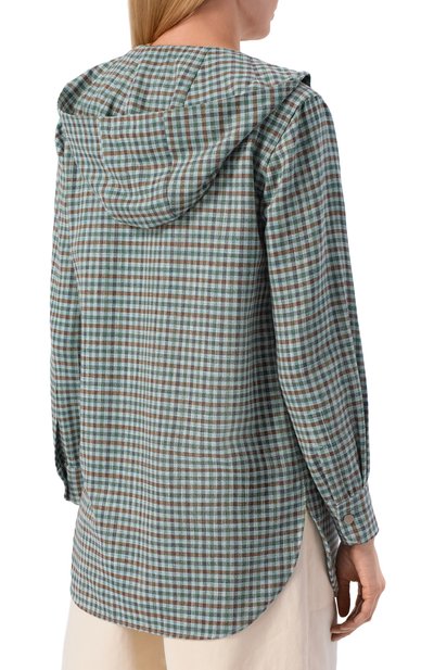 Рубашка из шерсти и шелка KITON, арт. D54435K0628G, фото 4