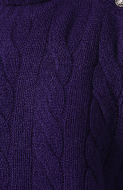 Свитер из смеси шерсти и кашемира POLO RALPH LAUREN фиолетового цвета по цене 59950 руб., арт. 211764887, фото 5 Свитер из смеси шерсти и кашемира POLO RALPH LAUREN, арт. 211764887, фото 5