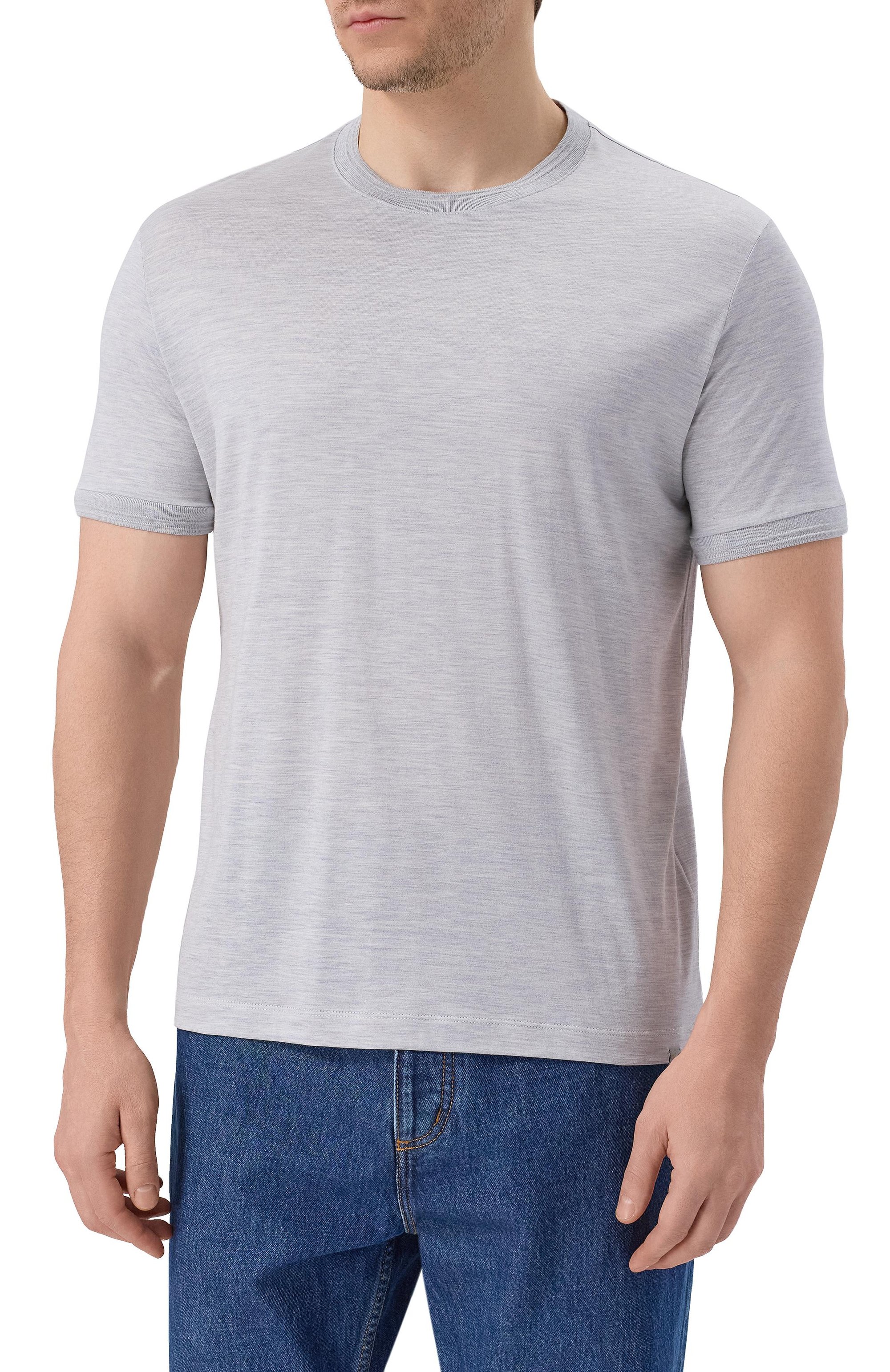 Футболка из шелка и  хлопка PAUL&SHARK, арт. 25411008_001, фото 3