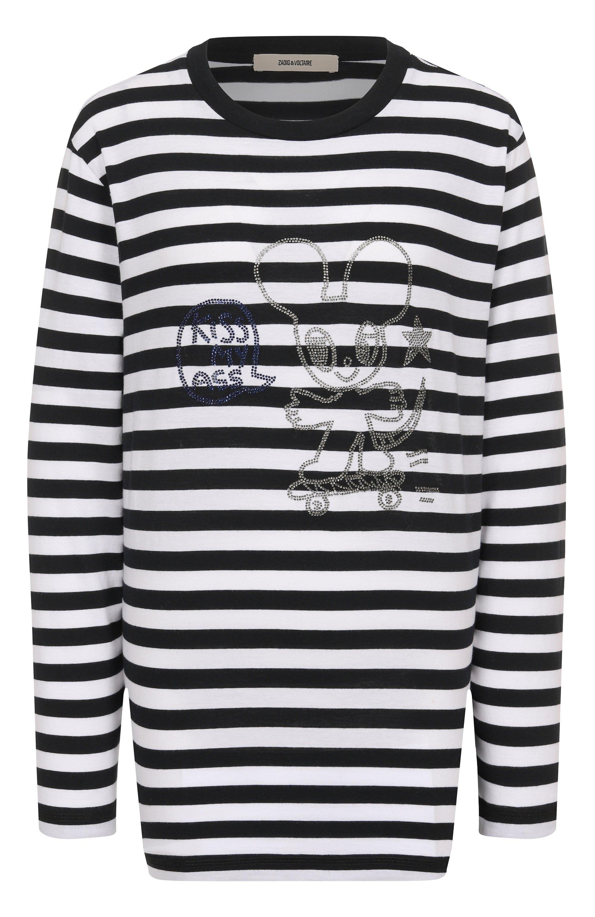 Хлопковый лонгслив ZADIG AND VOLTAIRE, арт. JWTS02839, фото 1