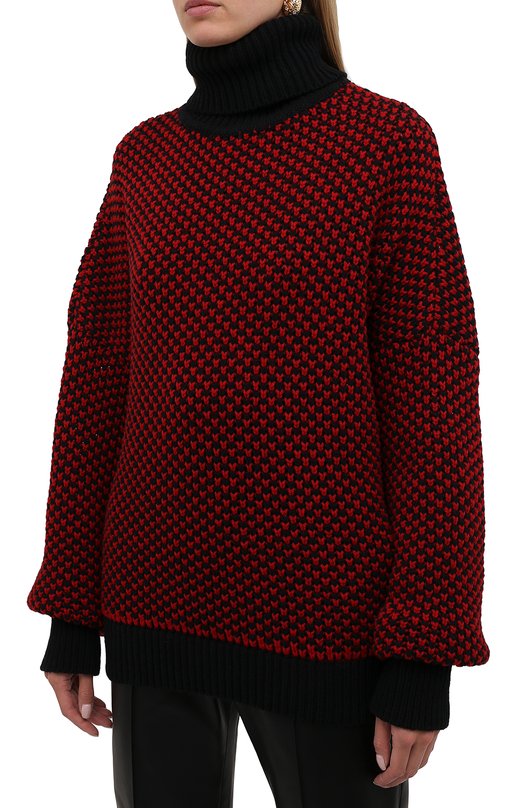 Шерстяной свитер Alexandre Vauthier Красный, фото 3