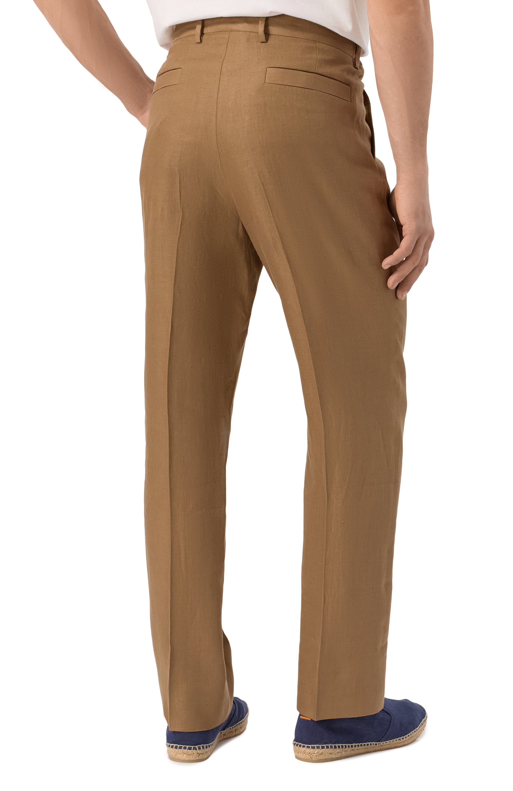 Льняные брюки CORNELIANI, арт. 254592-2514108, фото 4