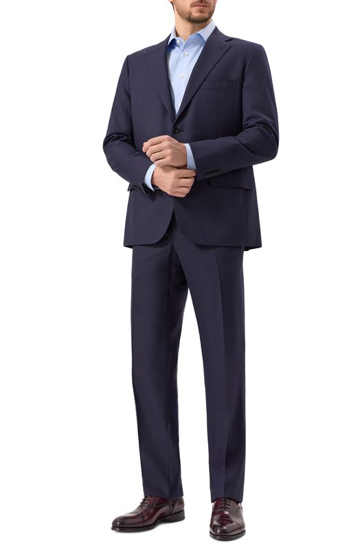 Шерстяной костюм Kiton UA81K0982894 Синий UA81K0982894