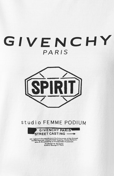Хлопковая футболка GIVENCHY, арт. BW70753Z33, фото 5