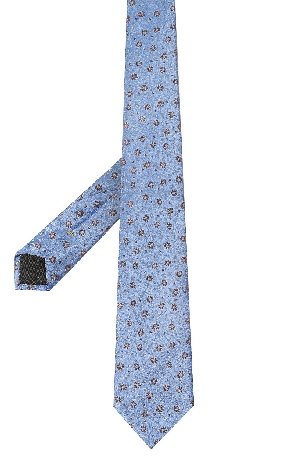 Шелковый галстук CANALI голубого цвета по цене 17600 руб., арт. 18/HJ03728, фото 3 Шелковый галстук CANALI, арт. 18/HJ03728, фото 3
