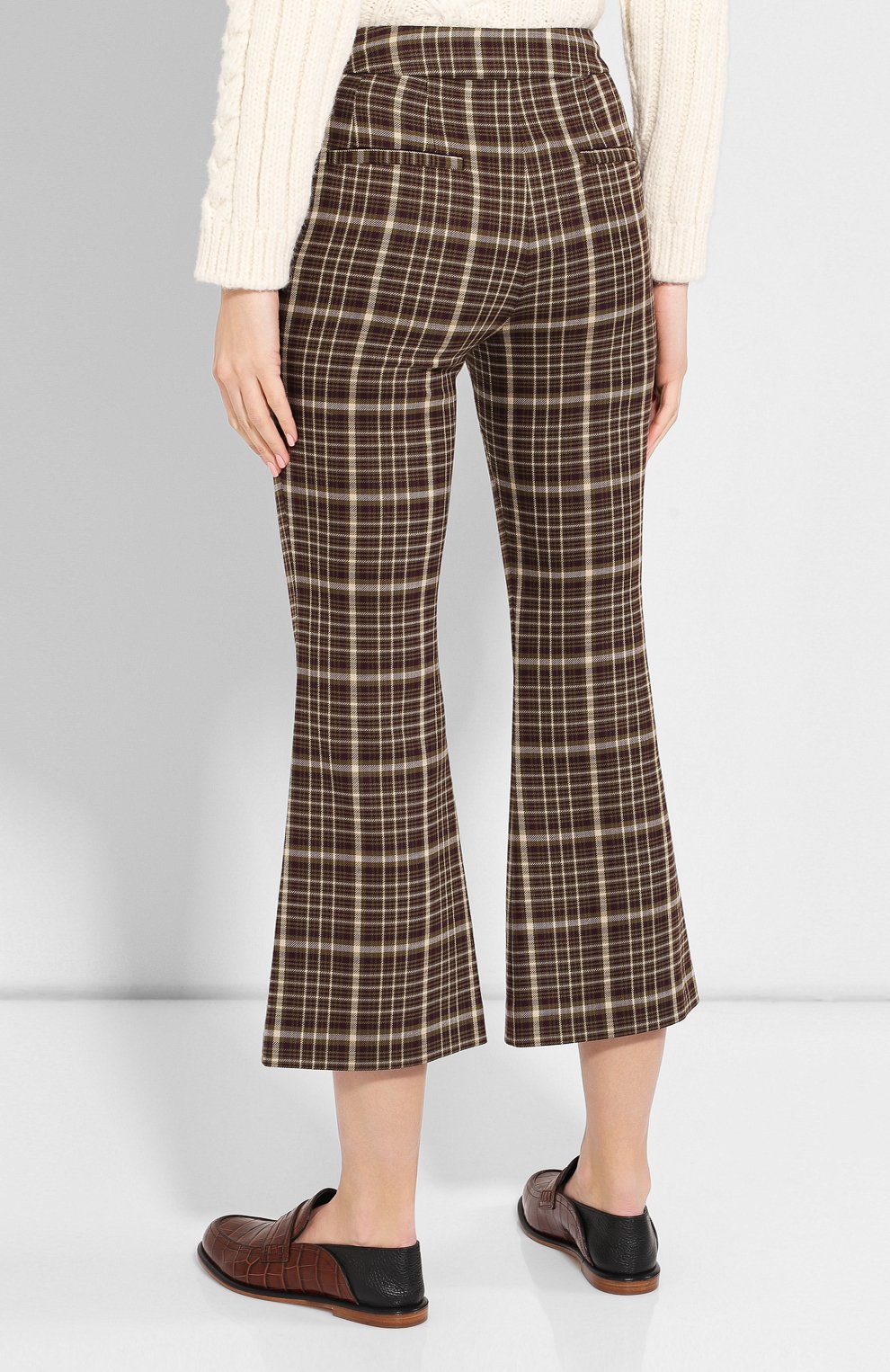 Брюки из смеси вискозы и шерсти ADAM LIPPES, арт. F19506DU, фото 4