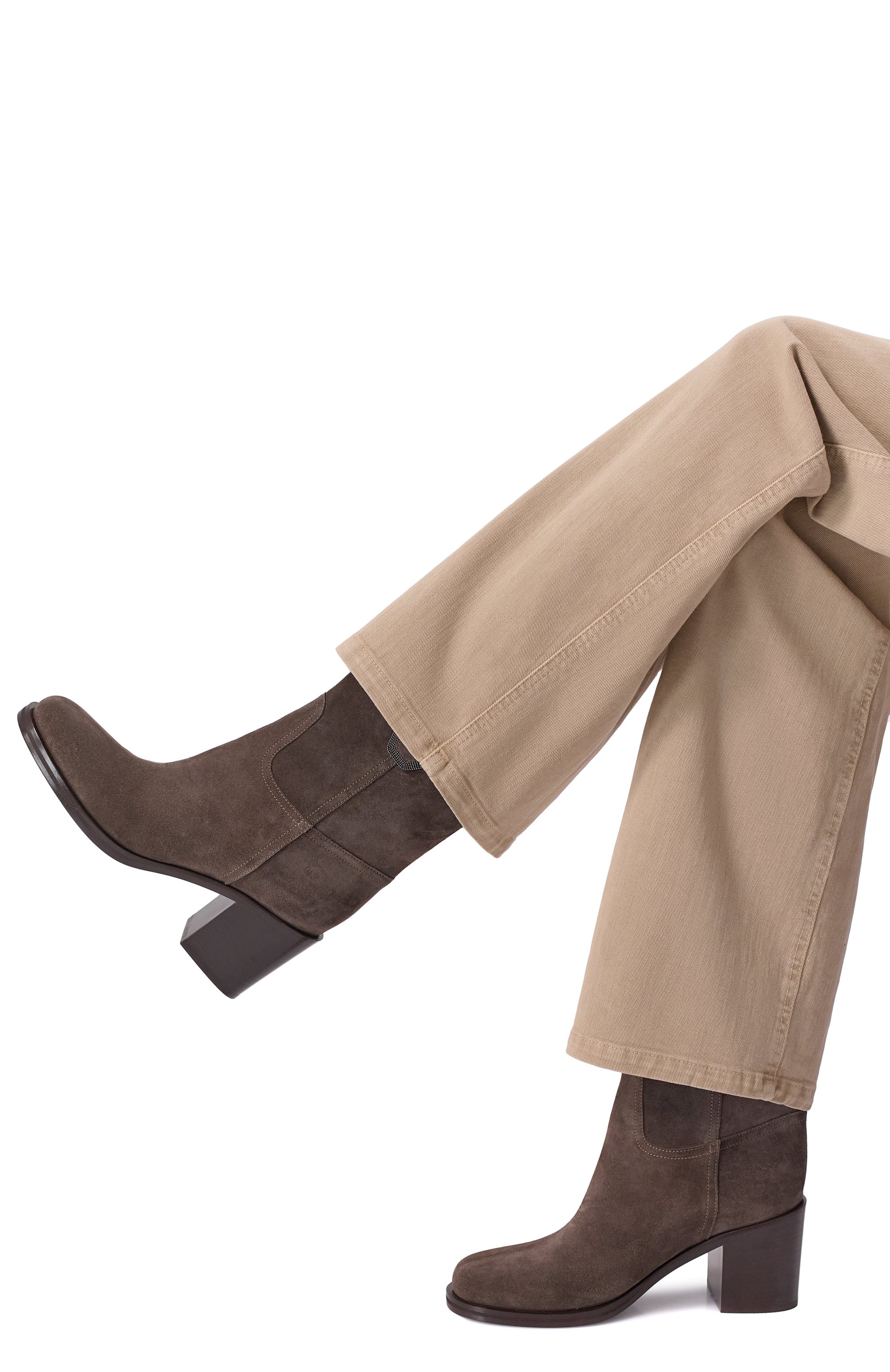 Замшевые ботильоны BRUNELLO CUCINELLI, арт. MZSFC3108, фото 2