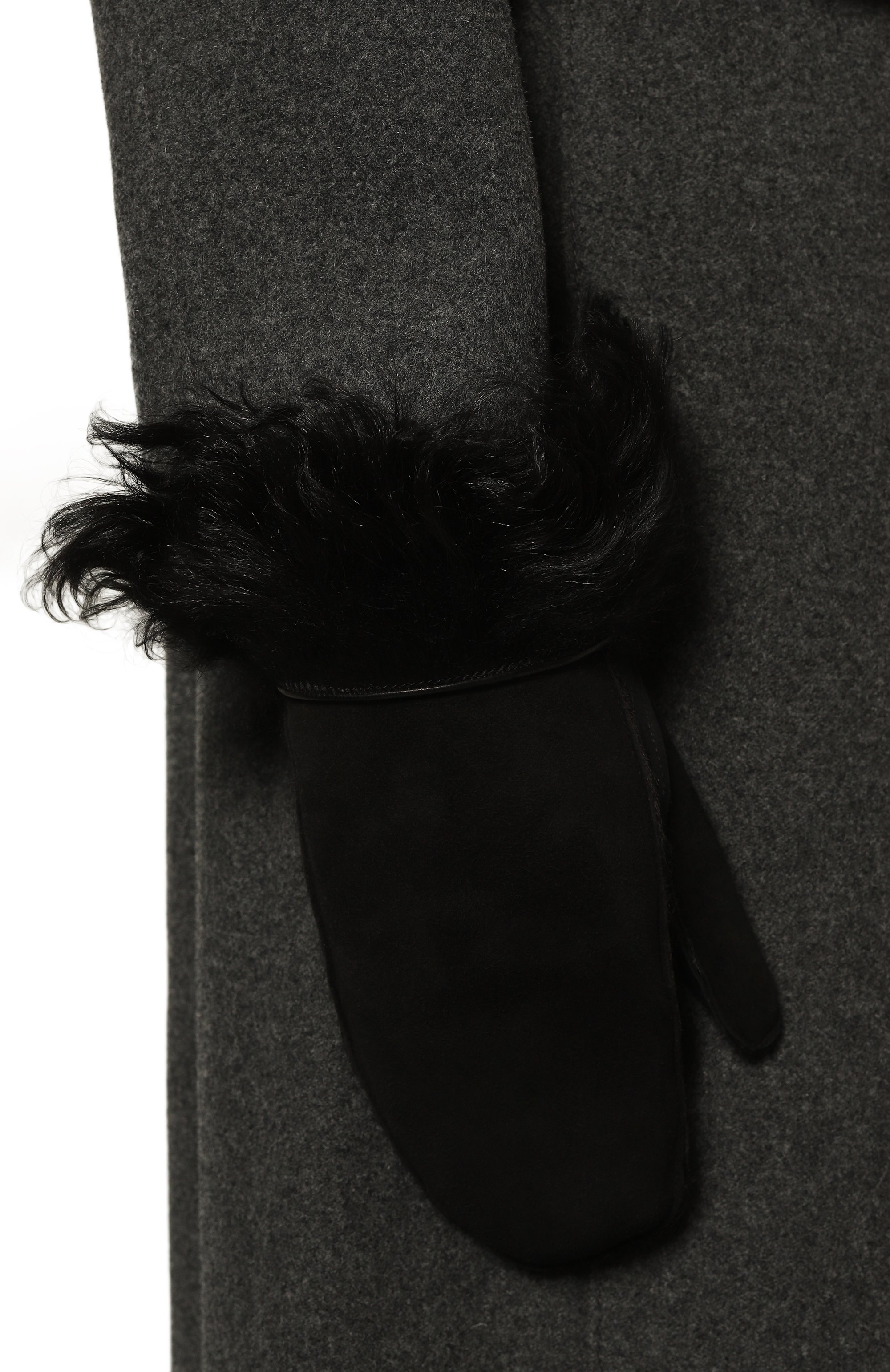 Варежки из овчины MIU MIU, арт. 5GG048-173-F0002, фото 2