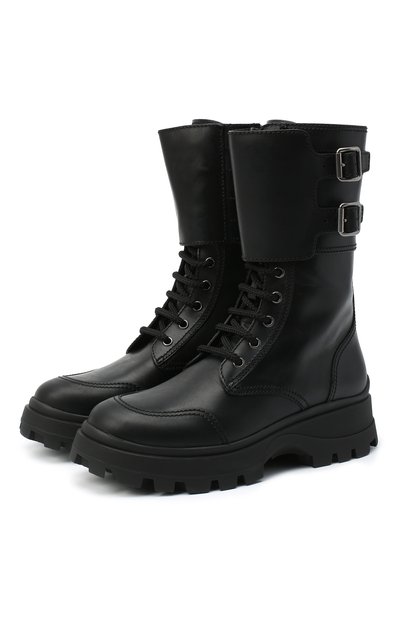 Кожаные ботинки MIU MIU, арт. 5U296D/3KL9, фото 1