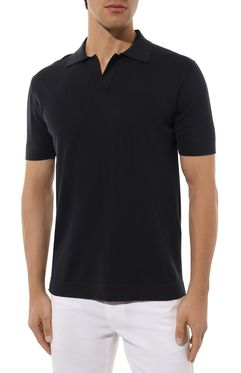 Поло из хлопка и шелка BRIONI, арт. UMKC0LPBK02, фото 3