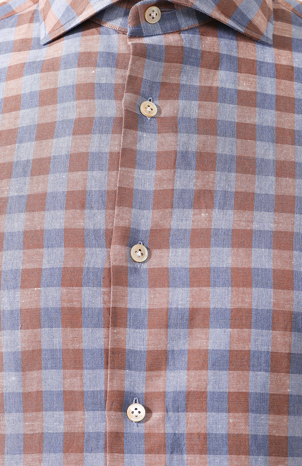 Рубашка изо льна и хлопка LUIGI BORRELLI, арт. EV08/NAND0 SS/TS9191, фото 5