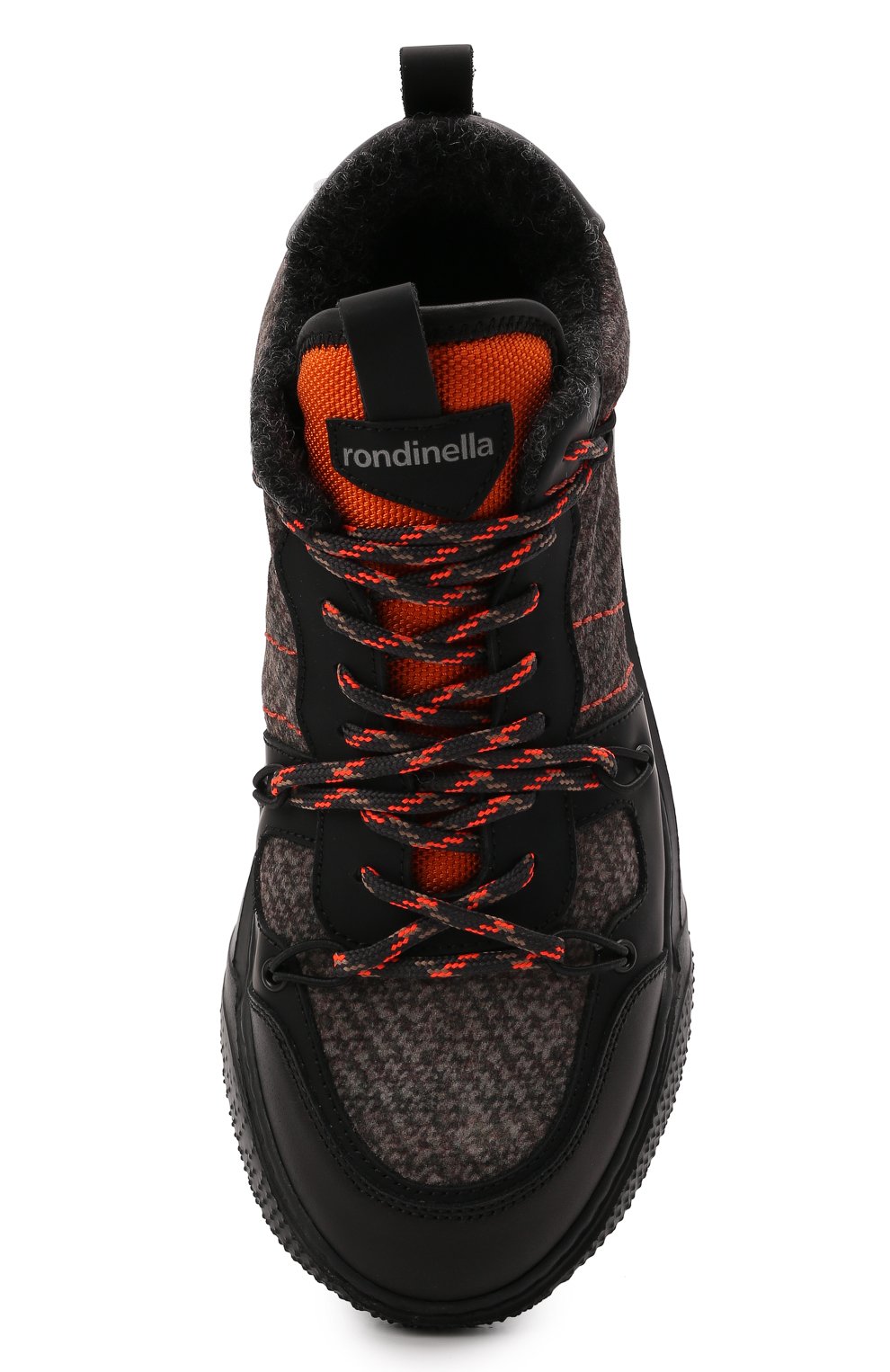 Кожаные кроссовки RONDINELLA черного цвета по цене 24650 руб., арт. 11925B/662/37-39, фото 4 Кожаные кроссовки RONDINELLA, арт. 11925B/662/37-39, фото 4