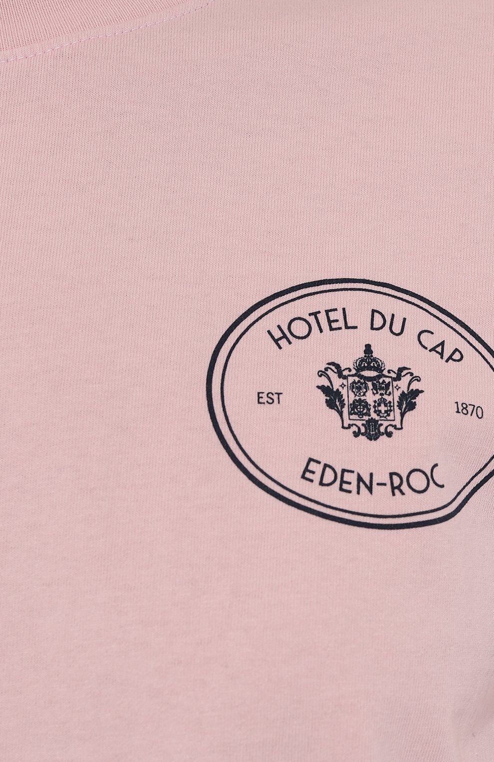 Хлопковая футболка sporty & rich х hotel du cap-eden-roc SPORTY AND RICH розового цвета по цене 8755 руб., арт. T0043501652PI38, фото 5 Хлопковая футболка sporty & rich х hotel du cap-eden-roc SPORTY AND RICH, арт. T0043501652PI38, фото 5
