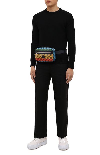 Текстильная поясная сумка gg multicolor GUCCI, арт. 658657/2U1BN, фото 2