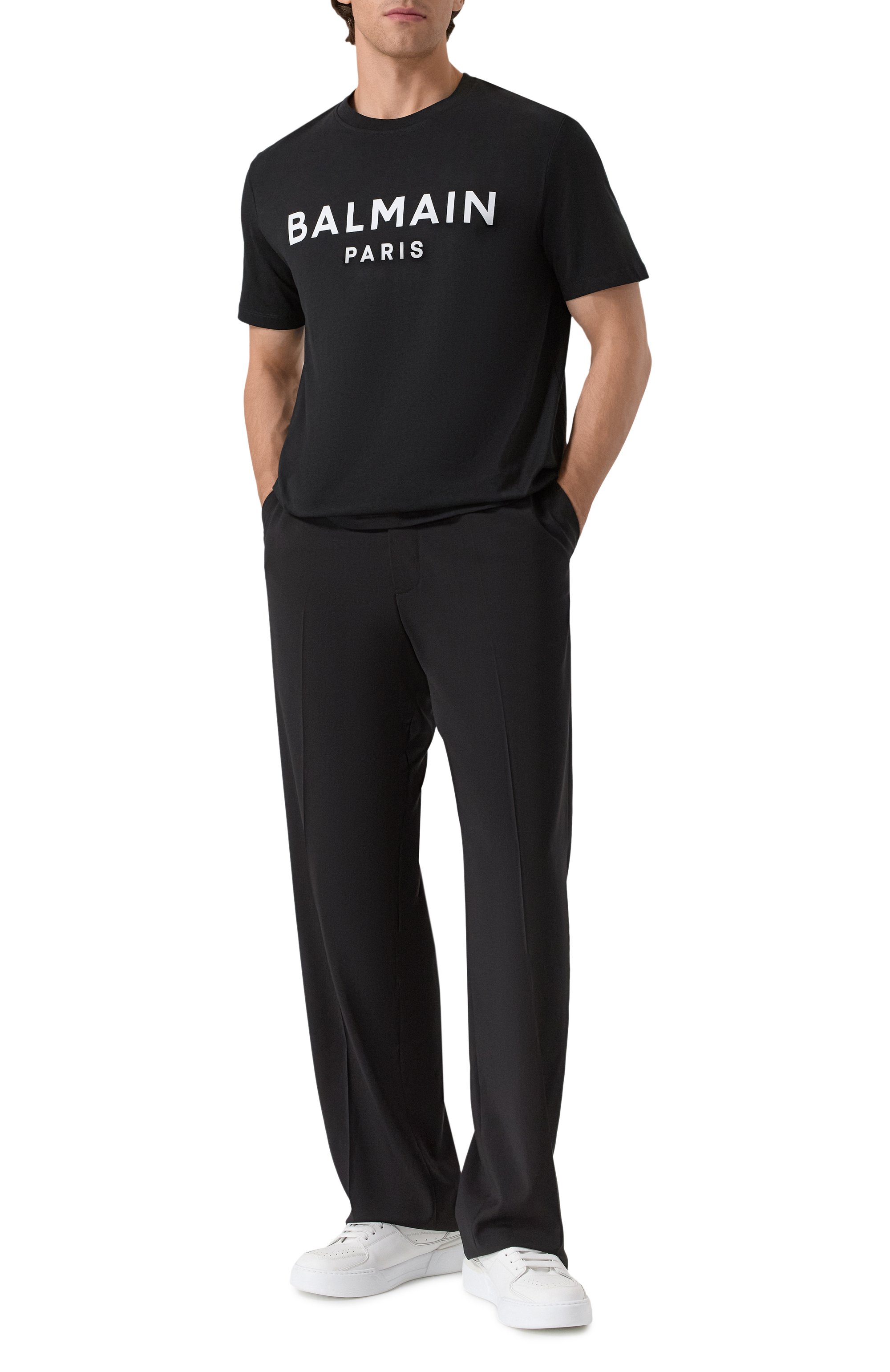 Хлопковая футболка BALMAIN, арт. FH1EG000/BB73, фото 2
