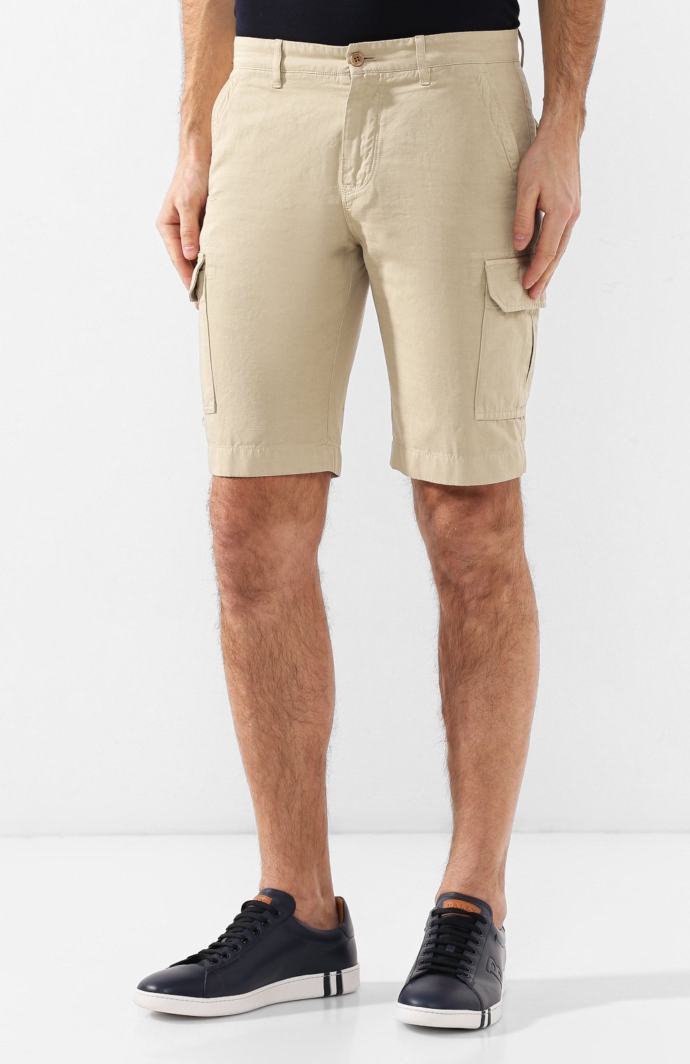 Шорты из смеси хлопка и льна LORO PIANA, арт. FAI6469, фото 3