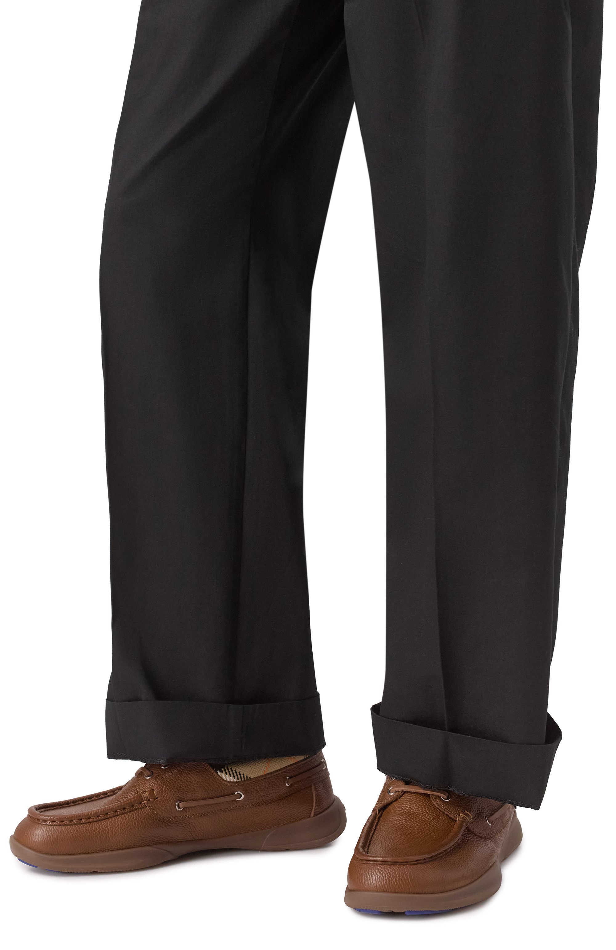 Кожаные топсайдеры BURBERRY, арт. 8107290, фото 3