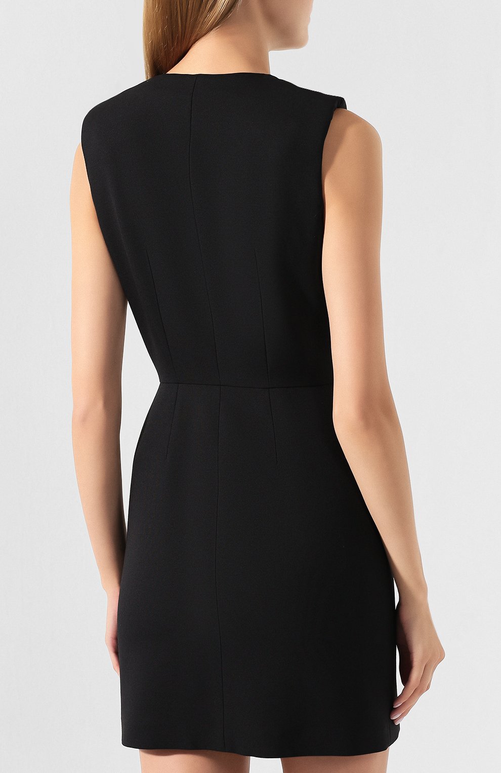 Платье из смеси шерсти и шелка ALEXANDER MCQUEEN, арт. 593129/QJAAA, фото 4