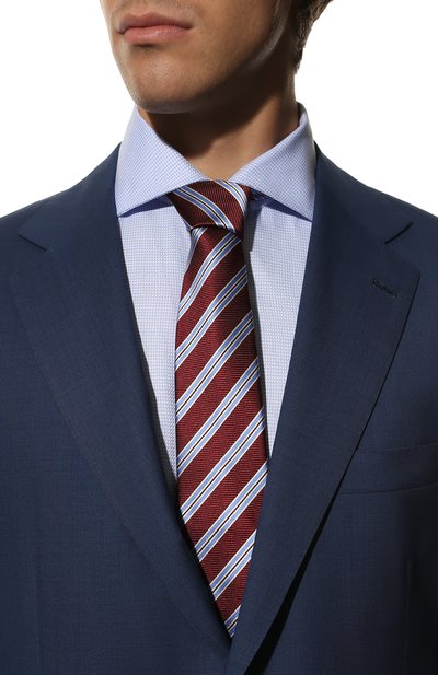 Шелковый галстук CANALI разноцветного цвета по цене 18300 руб., арт. 18/HJ03583, фото 2 Шелковый галстук CANALI, арт. 18/HJ03583, фото 2