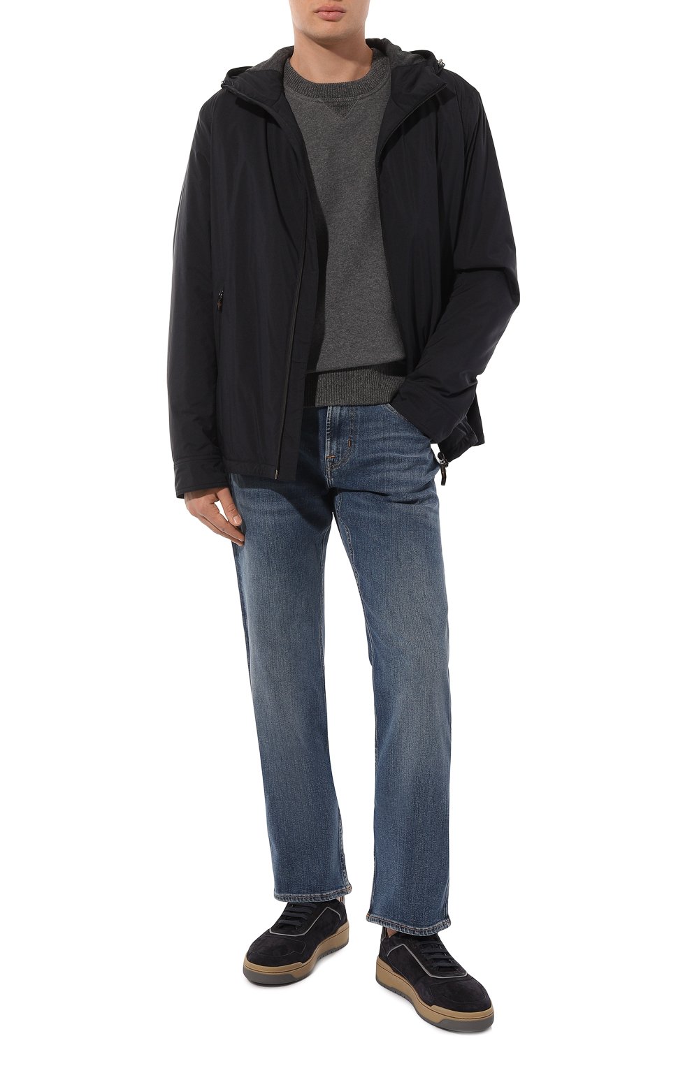 Хлопковый джемпер BRUNELLO CUCINELLI, арт. MTU23B2234, фото 2