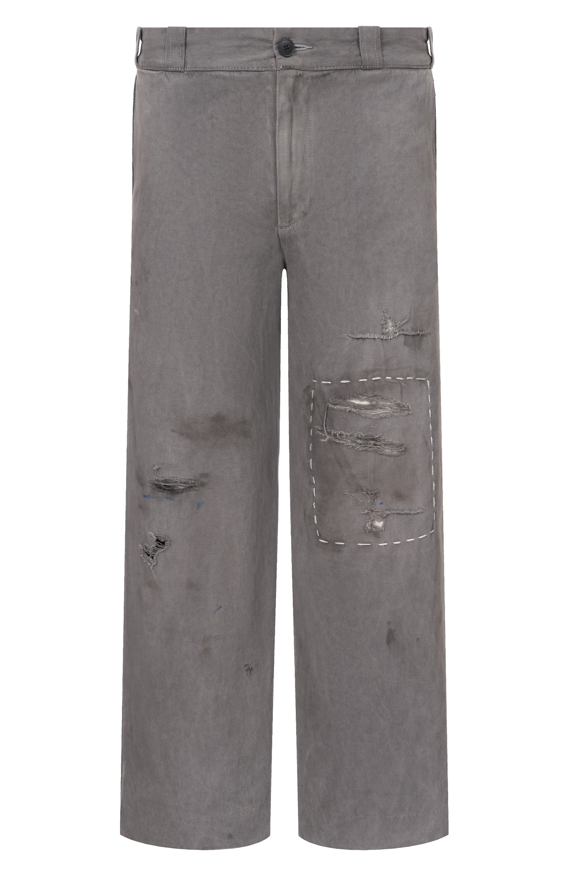 Брюки из хлопка и льна ENFANTS RICHES DEPRIMES, арт. 060-291, фото 1