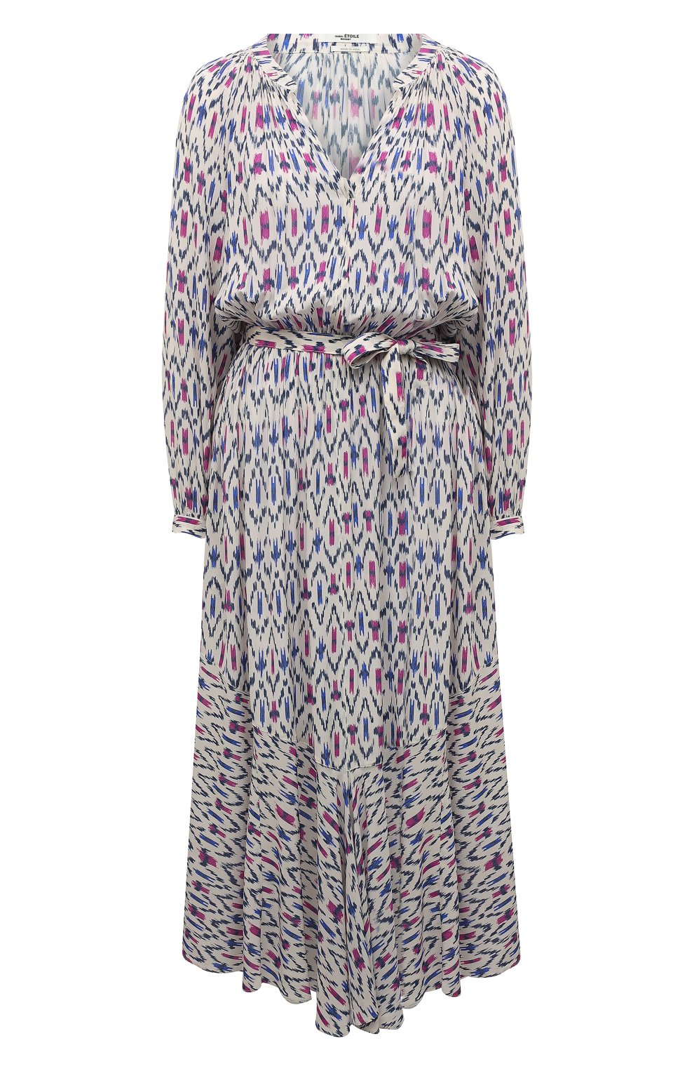 Платье из вискозы ISABEL MARANT ETOILE кремового цвета по цене 69950 руб., арт. R02113-22P029E/ARBELA, фото 1 Платье из вискозы ISABEL MARANT ETOILE, арт. R02113-22P029E/ARBELA, фото 1