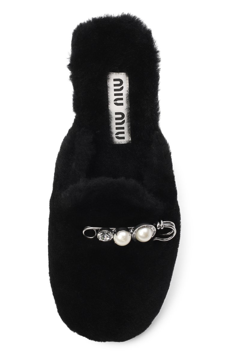 Мюли из овчины MIU MIU, арт. 5S581D-XTZ-F0002, фото 4