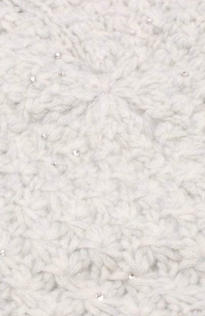 Кашемировый берет с отделкой стразами WILLIAM SHARP светло-серого цвета по цене 46650 руб., арт. A98-3, фото 3 Кашемировый берет с отделкой стразами WILLIAM SHARP, арт. A98-3, фото 3