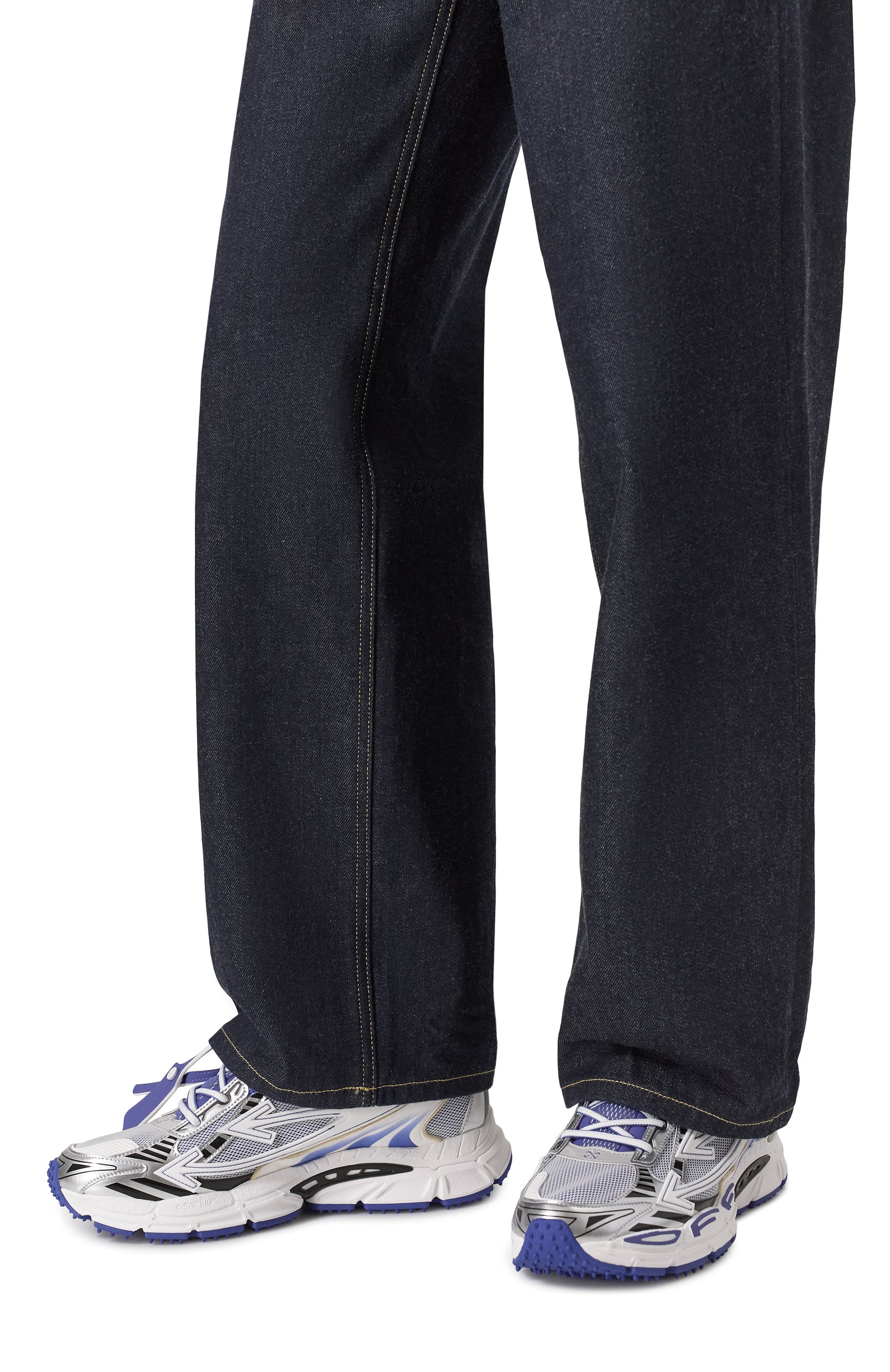 Комбинированные кроссовки be right back OFF-WHITE, арт. 0MIA295S25FAB005, фото 3