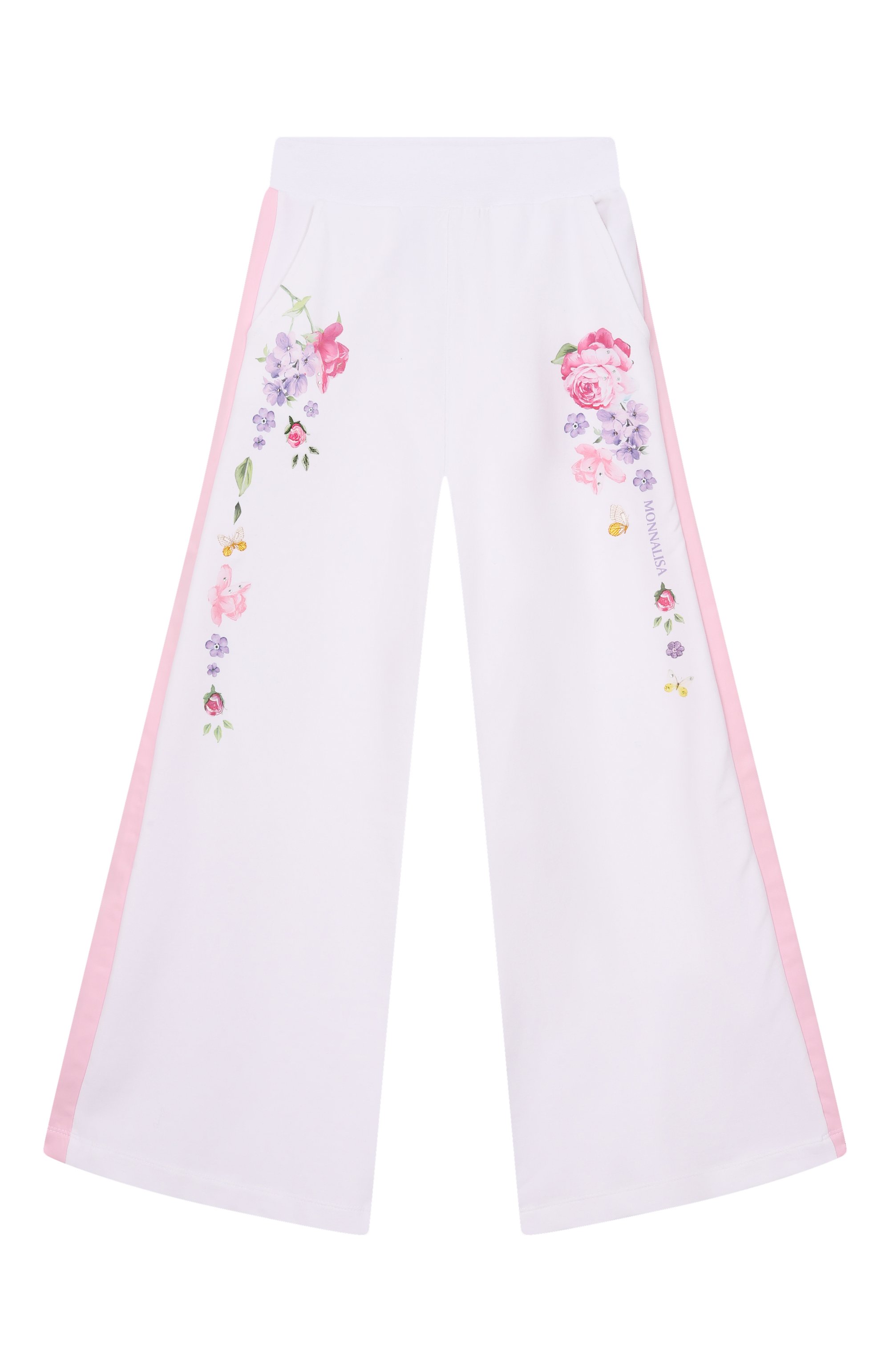 Хлопковые брюки MONNALISA, арт. 19G405, фото 1