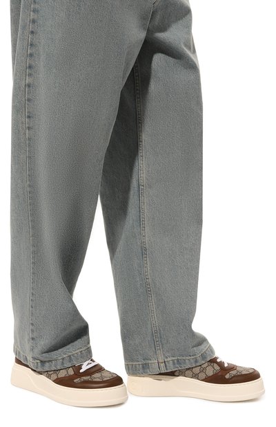 Кожаные кеды chunky b GUCCI, арт. 669582/UPGA0, фото 3
