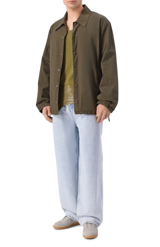 Хлопковая майка Maison Margiela S67NL0031/M20202 Хаки  S67NL0031/M20202 Фото 2