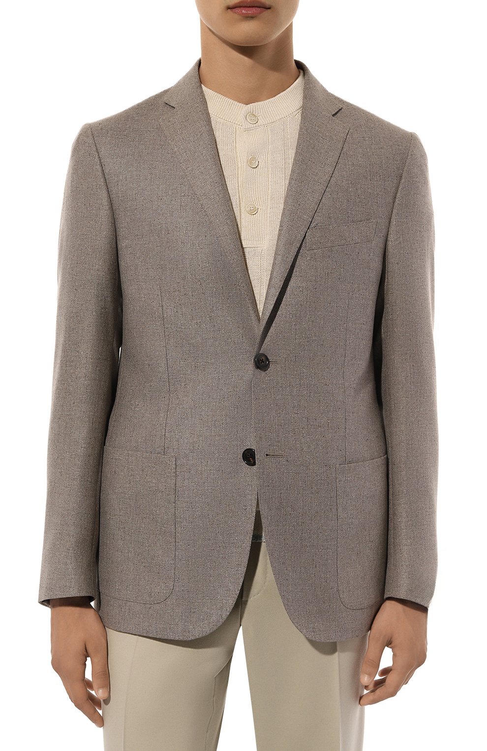 Пиджак из шелка и шерсти CORNELIANI, арт. 946002-9416911, фото 4