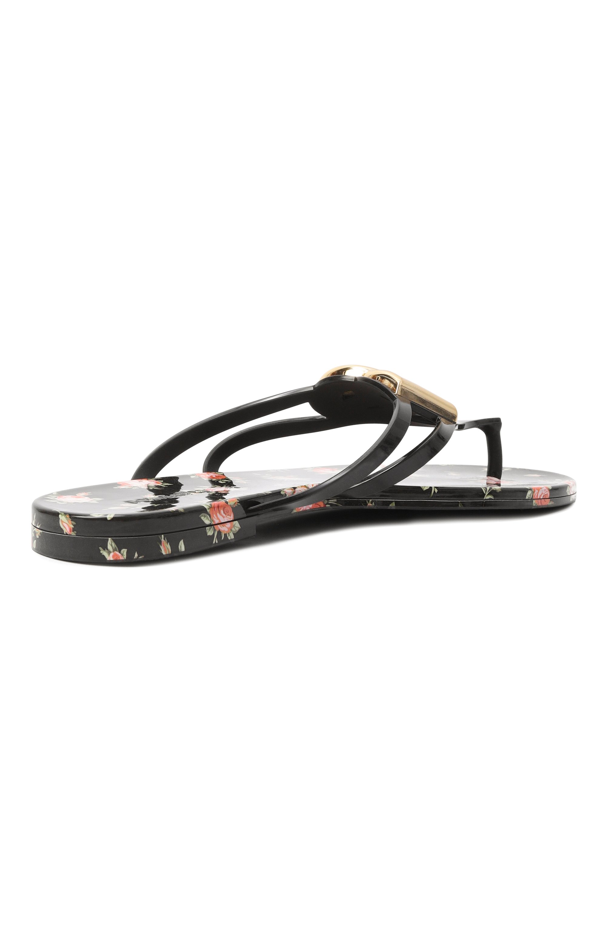 Шлепанцы DOLCE & GABBANA черного цвета по цене 65350 руб., арт. CW2418/AY850, фото 5 Шлепанцы DOLCE & GABBANA, арт. CW2418/AY850, фото 5