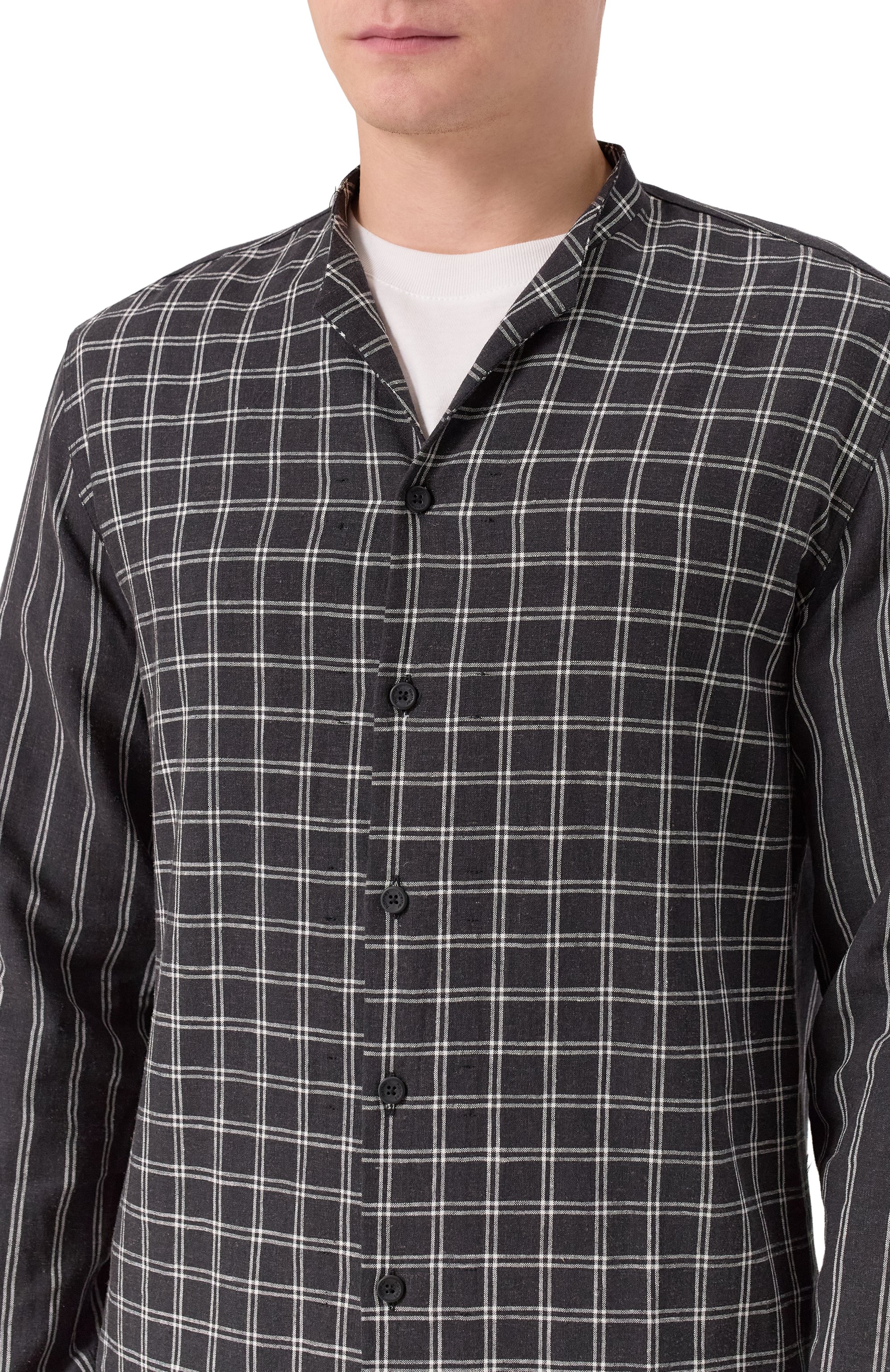 Рубашка из вискозы и льна HANNES ROETHER, арт. VI29SITE.3052, фото 5