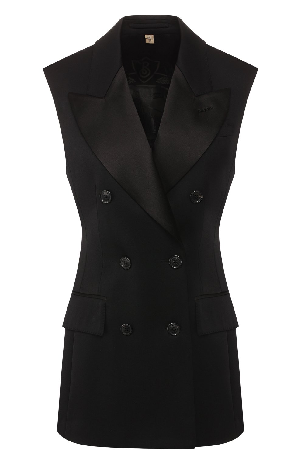 Шерстяной жилет BURBERRY черного цвета по цене 162000 руб., арт. 8008280, фото 1 Шерстяной жилет BURBERRY, арт. 8008280, фото 1