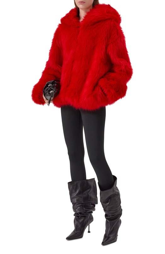 Шуба из экомеха MSGM 3942MDC03/257814 Красный  3942MDC03/257814 Фото 2