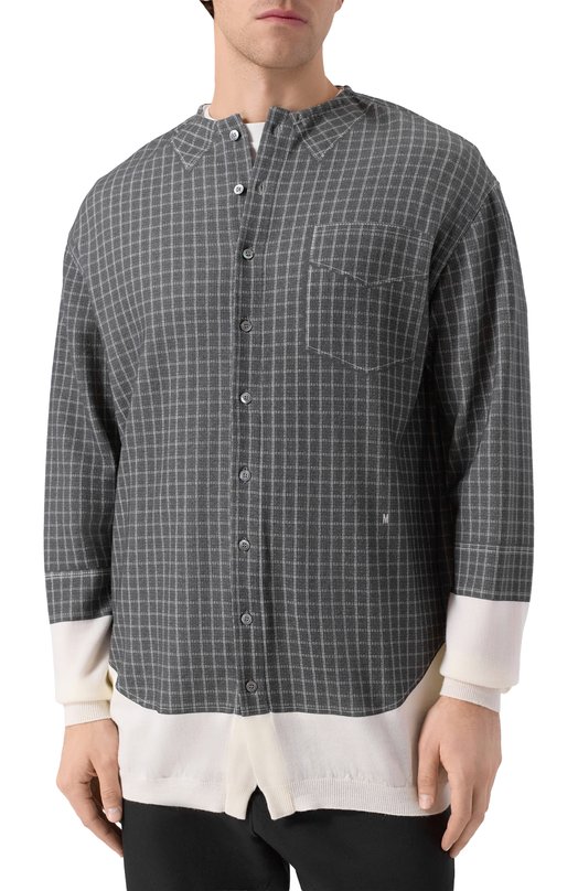 Шерстяной кардиган Moschino A0904/5200 Серый  A0904/5200 Фото 3