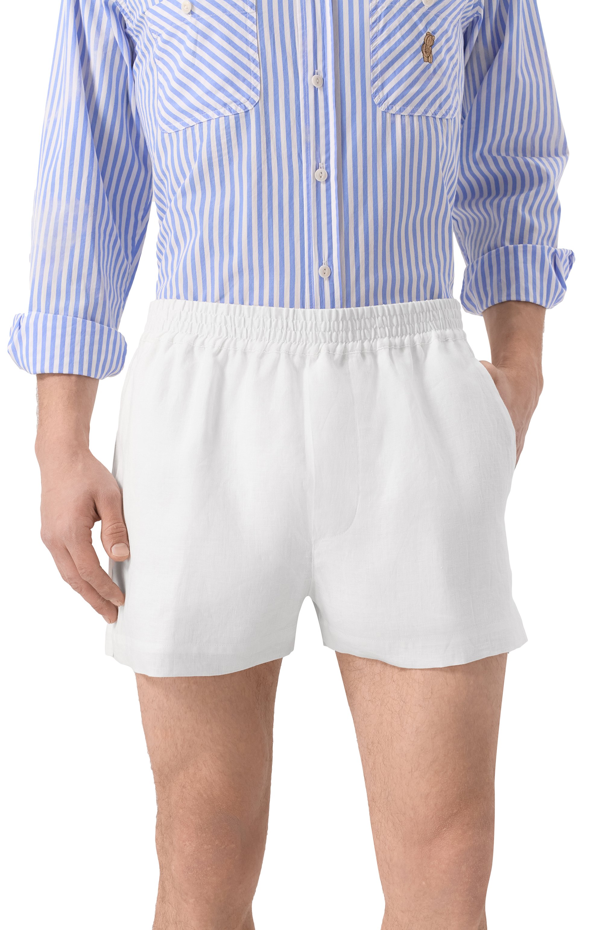 Льняные шорты DSQUARED2, арт. S78MU0072/D35294, фото 3