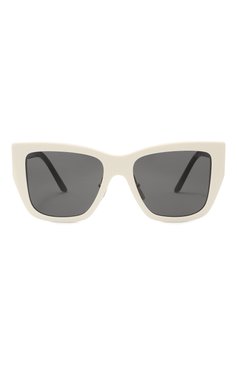 Женские солнцезащитные очки PRADA белого цвета, арт. 21YS-1425S0 | Фото 3 (Тип очков: С/з; Материал: Пластик; Региональные ограничения белый список (Axapta Mercury): Не проставлено; Нос: Не проставлено; Оптика Гендер: оптика-женское; Очки форма: Квадратные)