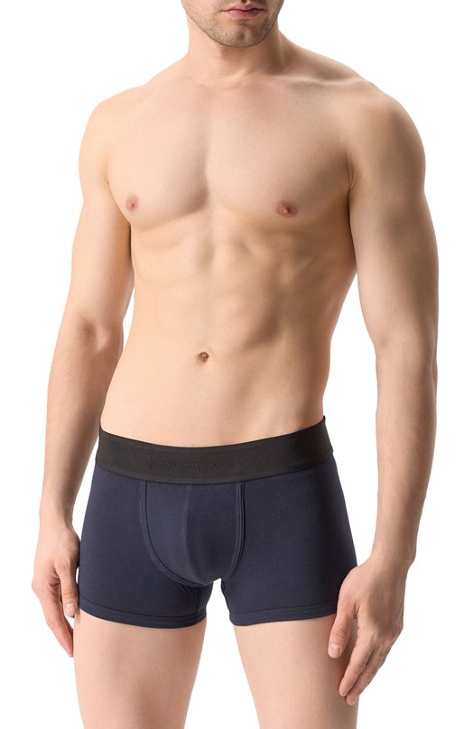 Хлопковые боксеры Dolce & Gabbana M4F37J/0UAIG Синий  M4F37J/0UAIG Фото 2