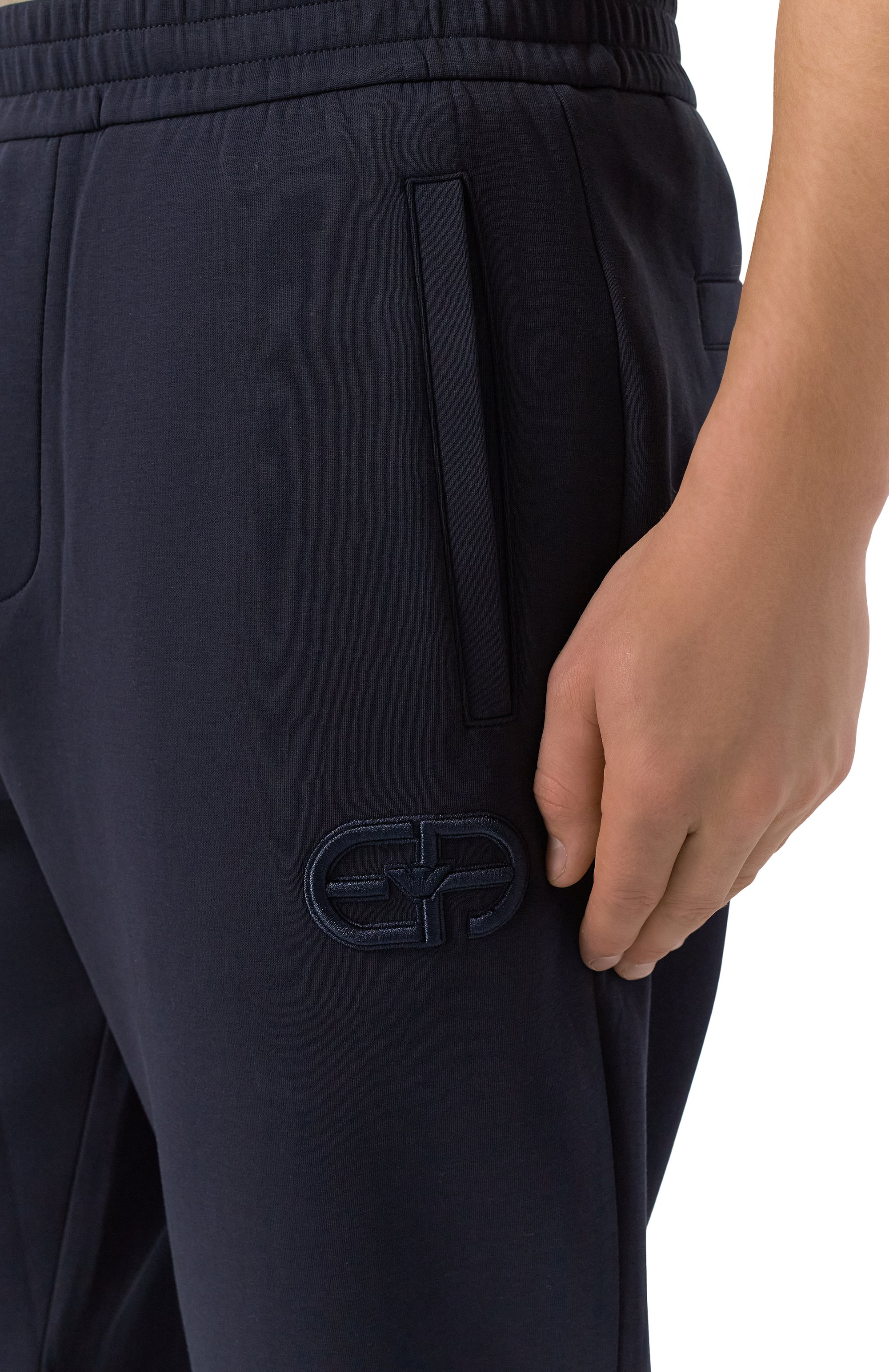 Хлопковые джоггеры EMPORIO ARMANI, арт. 8N1PT0/1JHSZ, фото 5