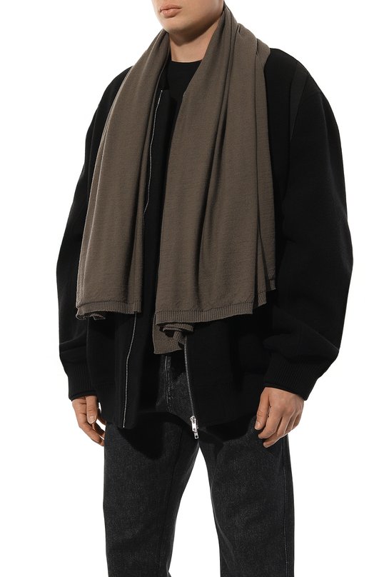 

Шерстяной шарф Rick Owens, Коричневый