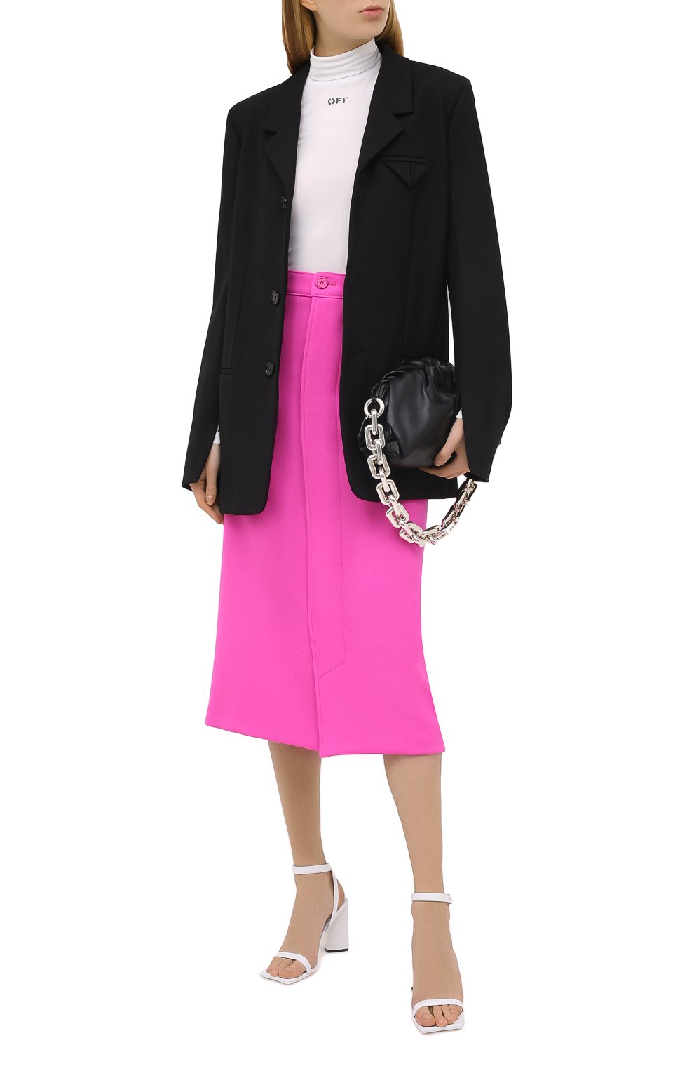 Шерстяная юбка BALENCIAGA фуксия цвета по цене 79950 руб., арт. 626564/TIU06, фото 2 Шерстяная юбка BALENCIAGA, арт. 626564/TIU06, фото 2