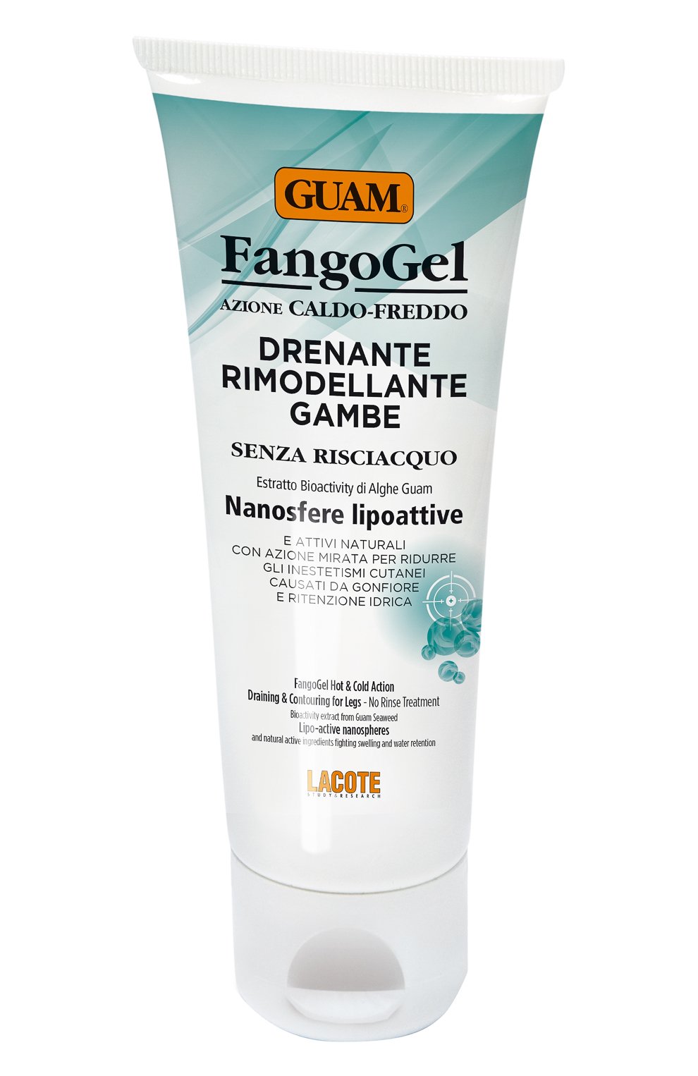 Гель для ног дренажный с липоактивными наносферами fangogel (200ml) GUAM бесцветного цвета по цене 5500 руб., арт. 8025021112930, фото 1 Гель для ног дренажный с липоактивными наносферами fangogel (200ml) GUAM, арт. 8025021112930, фото 1