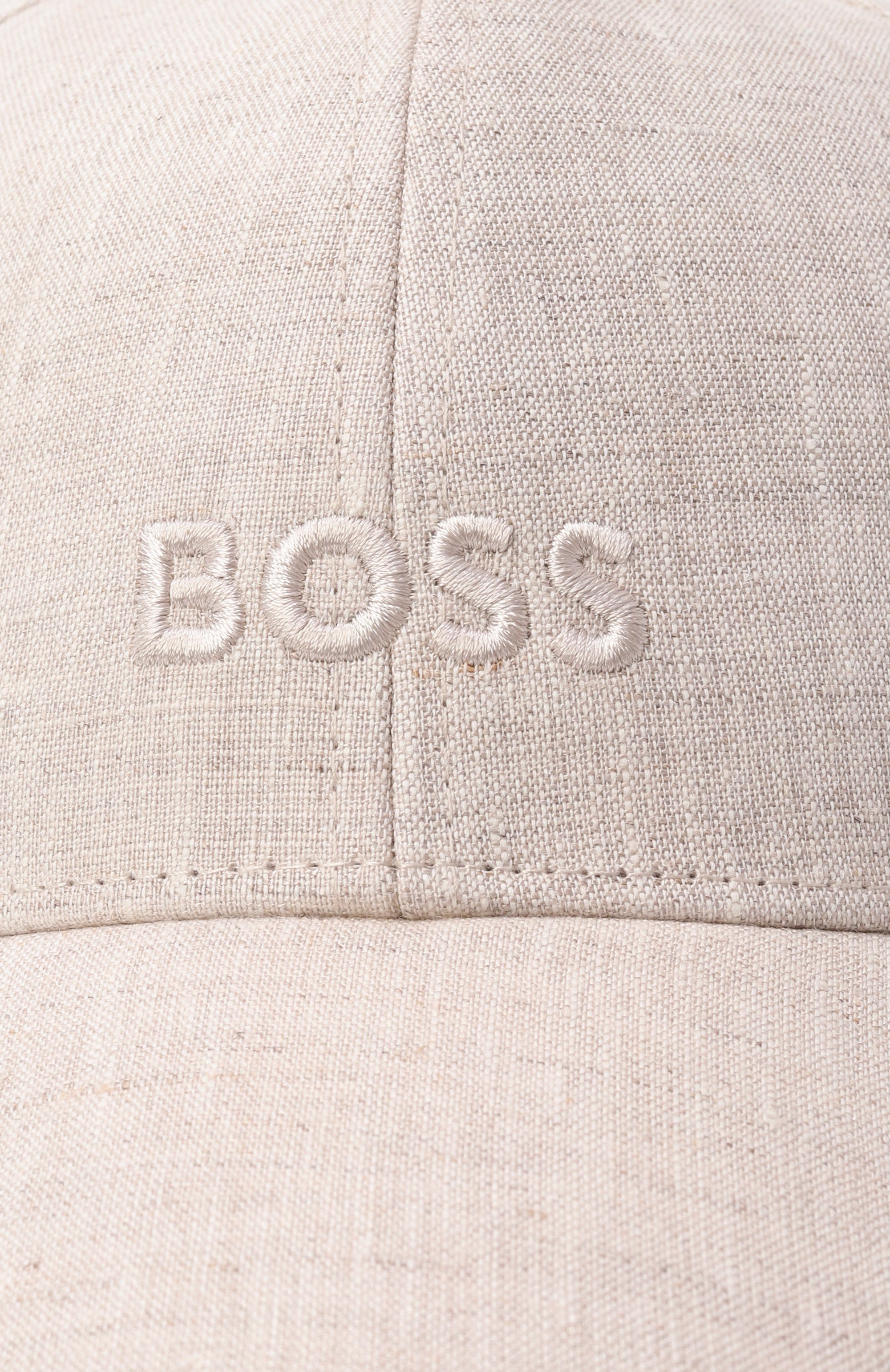 Льняная бейсболка BOSS светло-бежевого цвета по цене 5400 руб., арт. 50539507, фото 4 Льняная бейсболка BOSS, арт. 50539507, фото 4