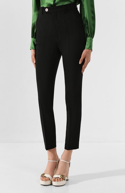 Брюки из смеси шерсти и вискозы GUCCI, арт. 569128/ZAASP, фото 3