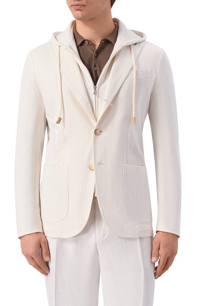 Пиджак из хлопка и льна GRAN SASSO, арт. 78113/79306, фото 3